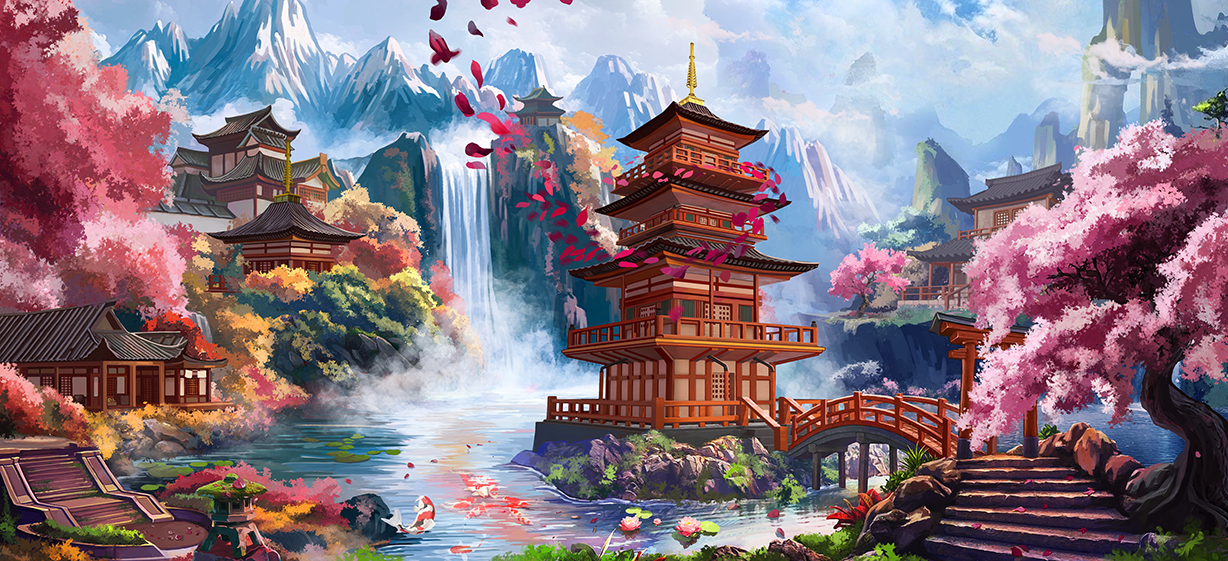 Cherry Blossom Village - MerchMotten