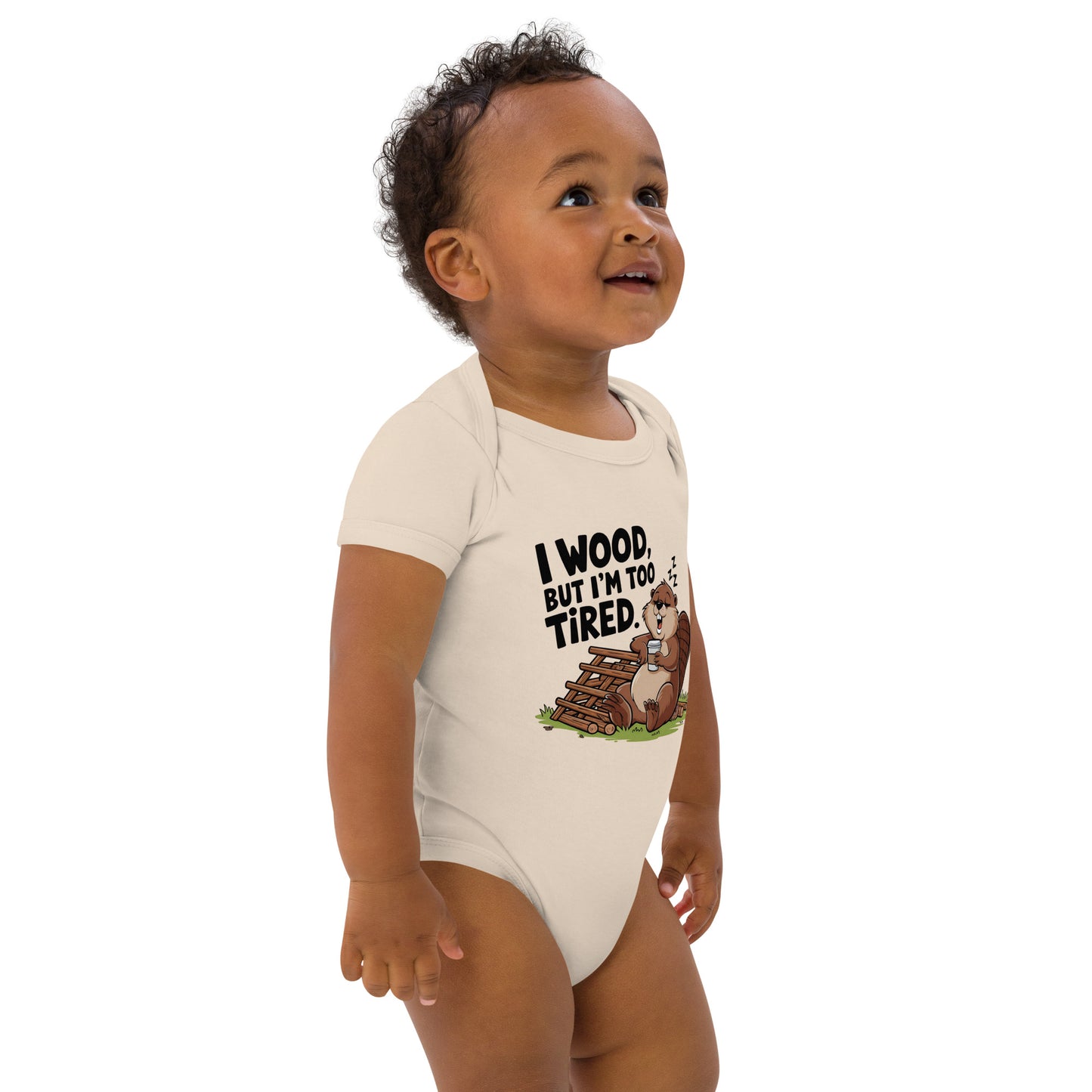 I wood - Babystrampler