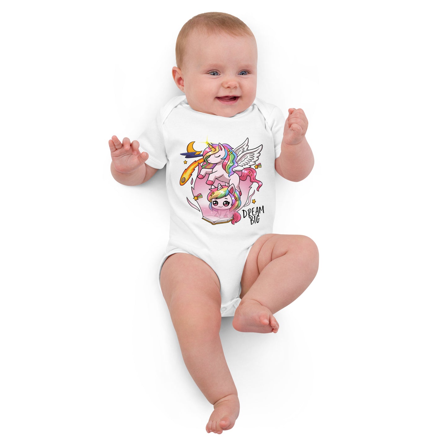 Unicorn Dream Big - Babystrampler