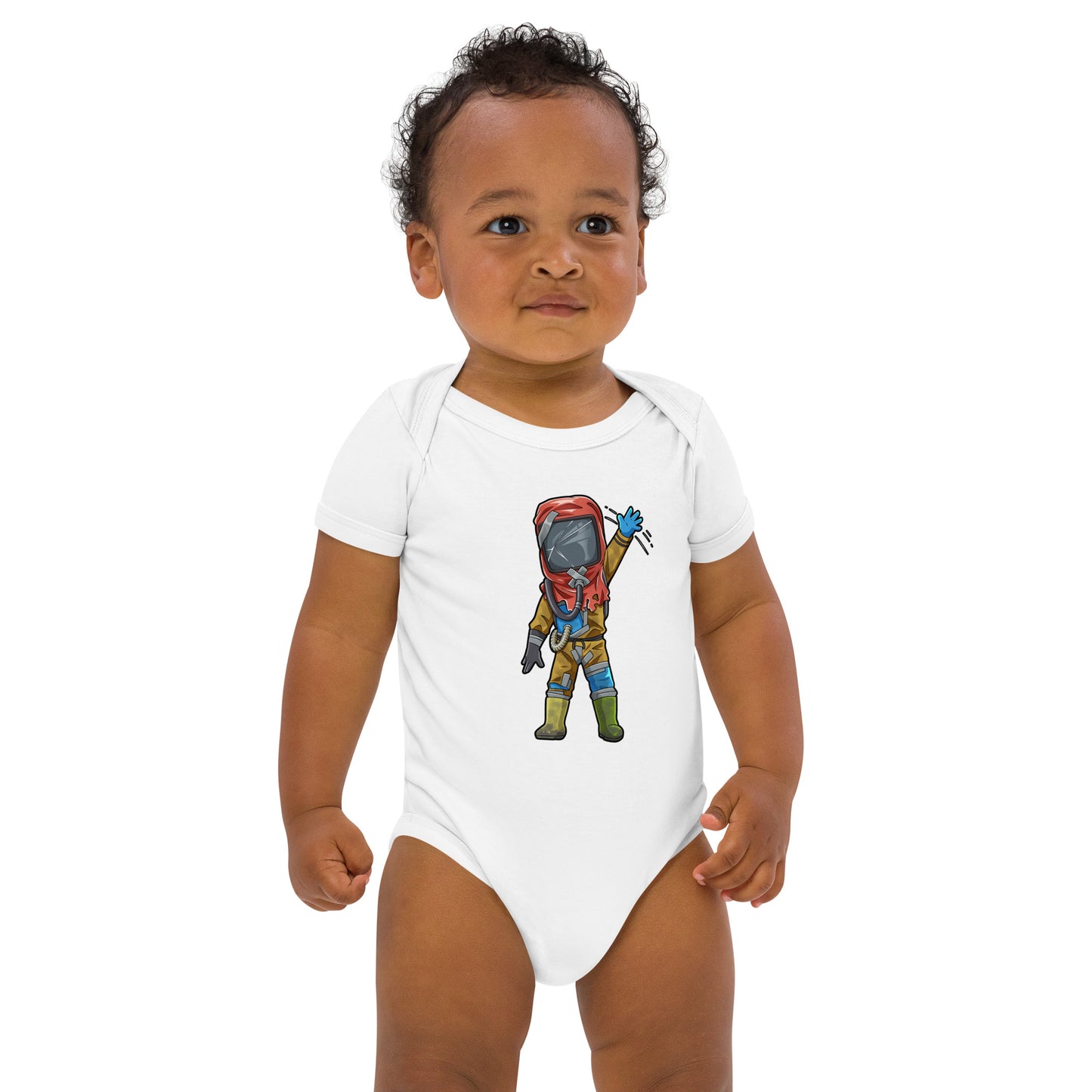 Winkender Hazmat - Babystrampler