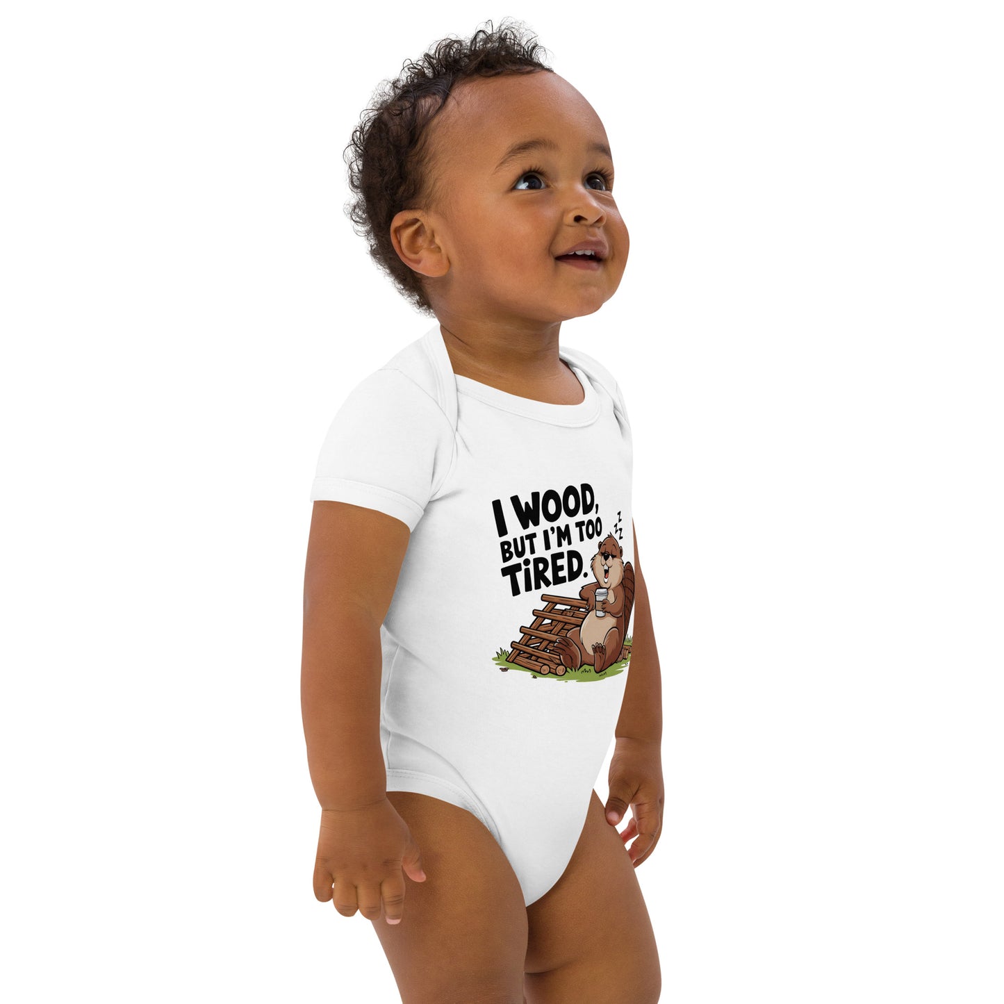 I wood - Babystrampler