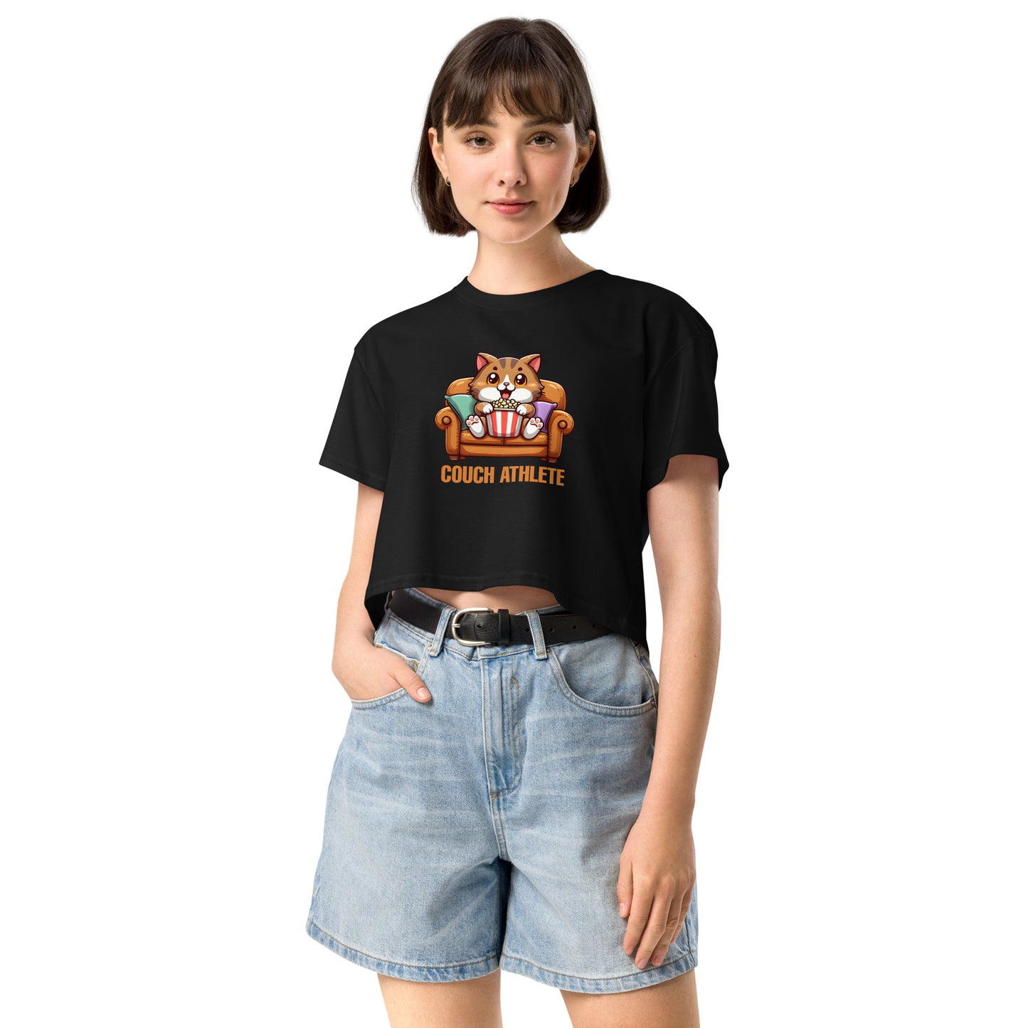 Couch Athlete - Crop T-Shirt