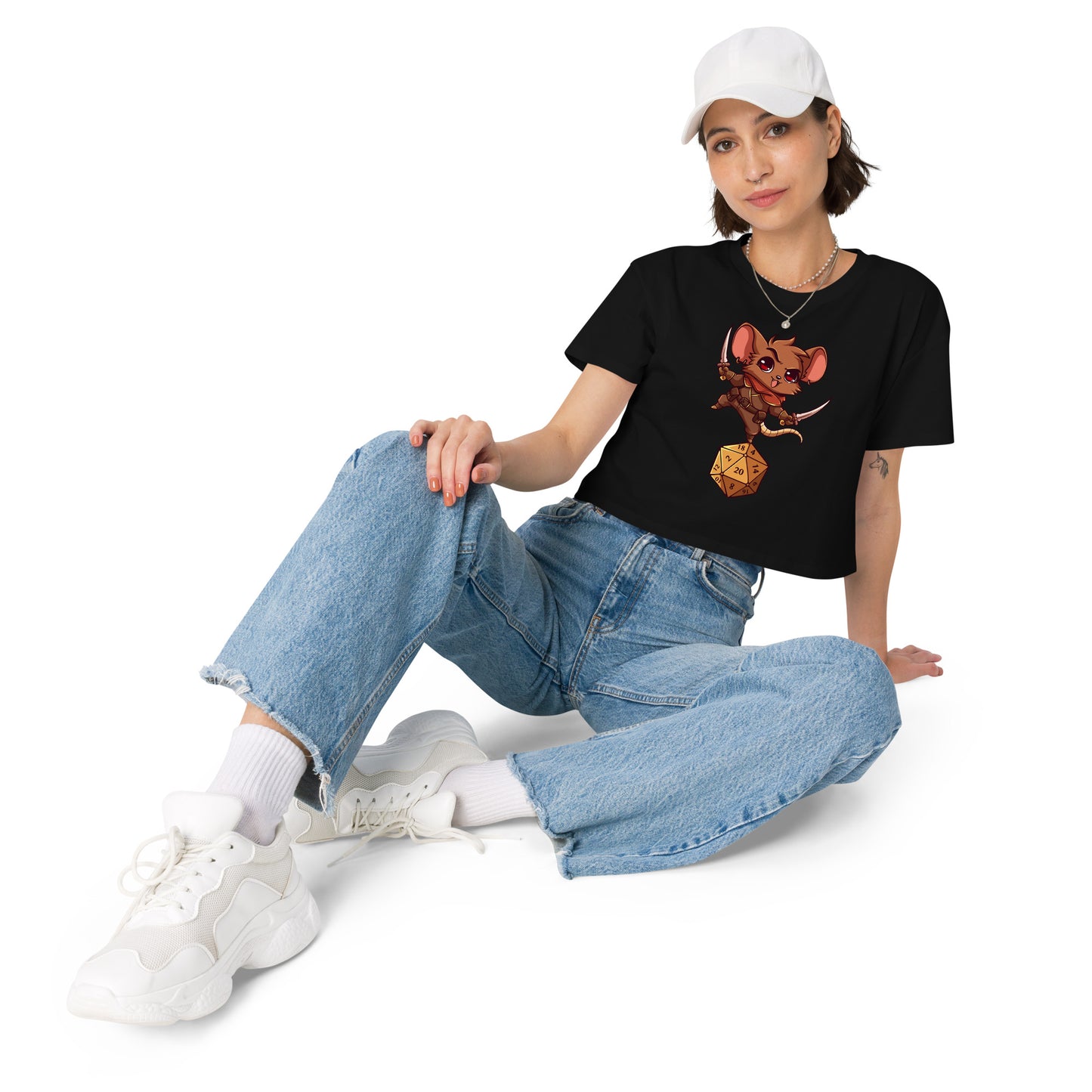 Stealth Check - Crop T-Shirt