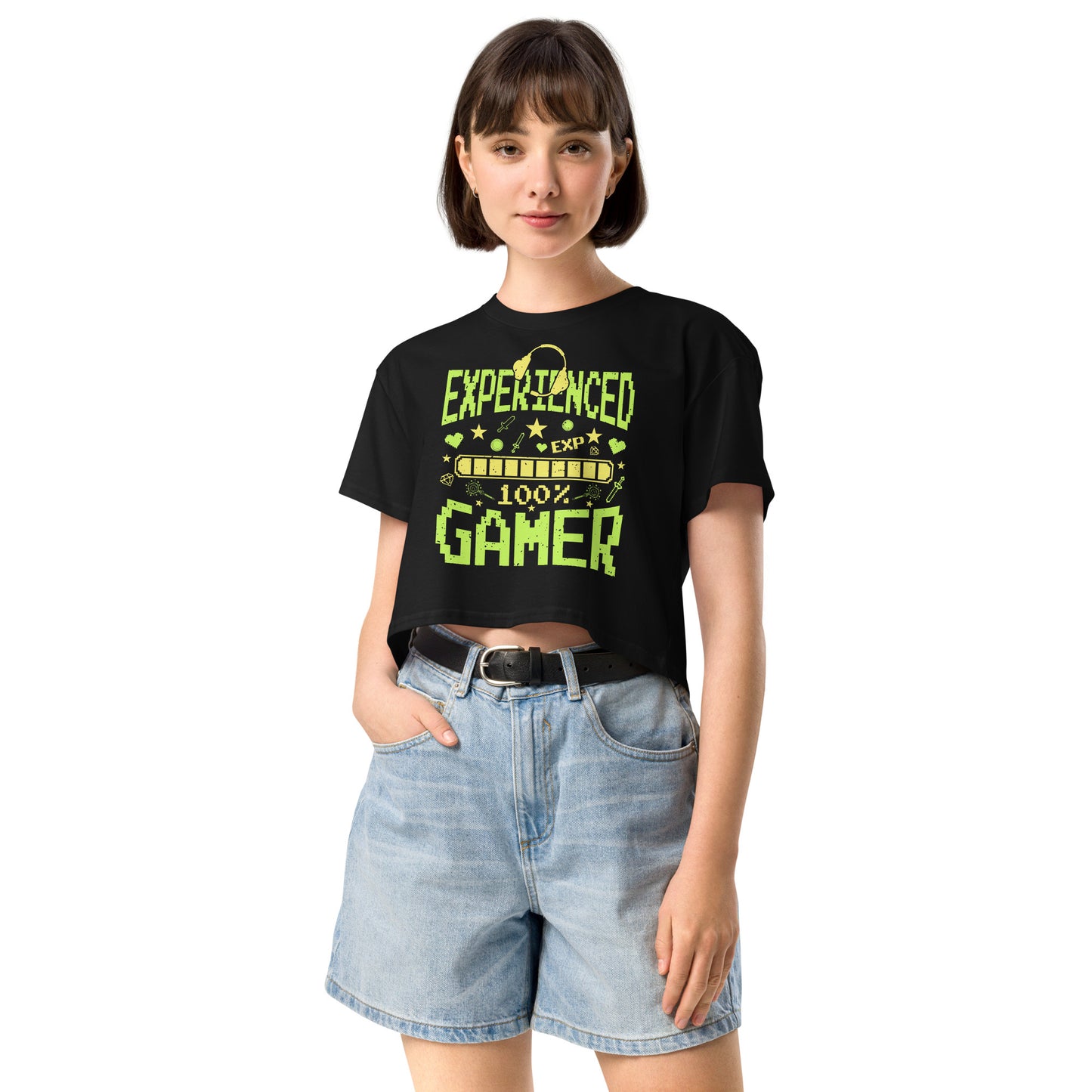 Experienced Gamer - Crop T-Shirt
