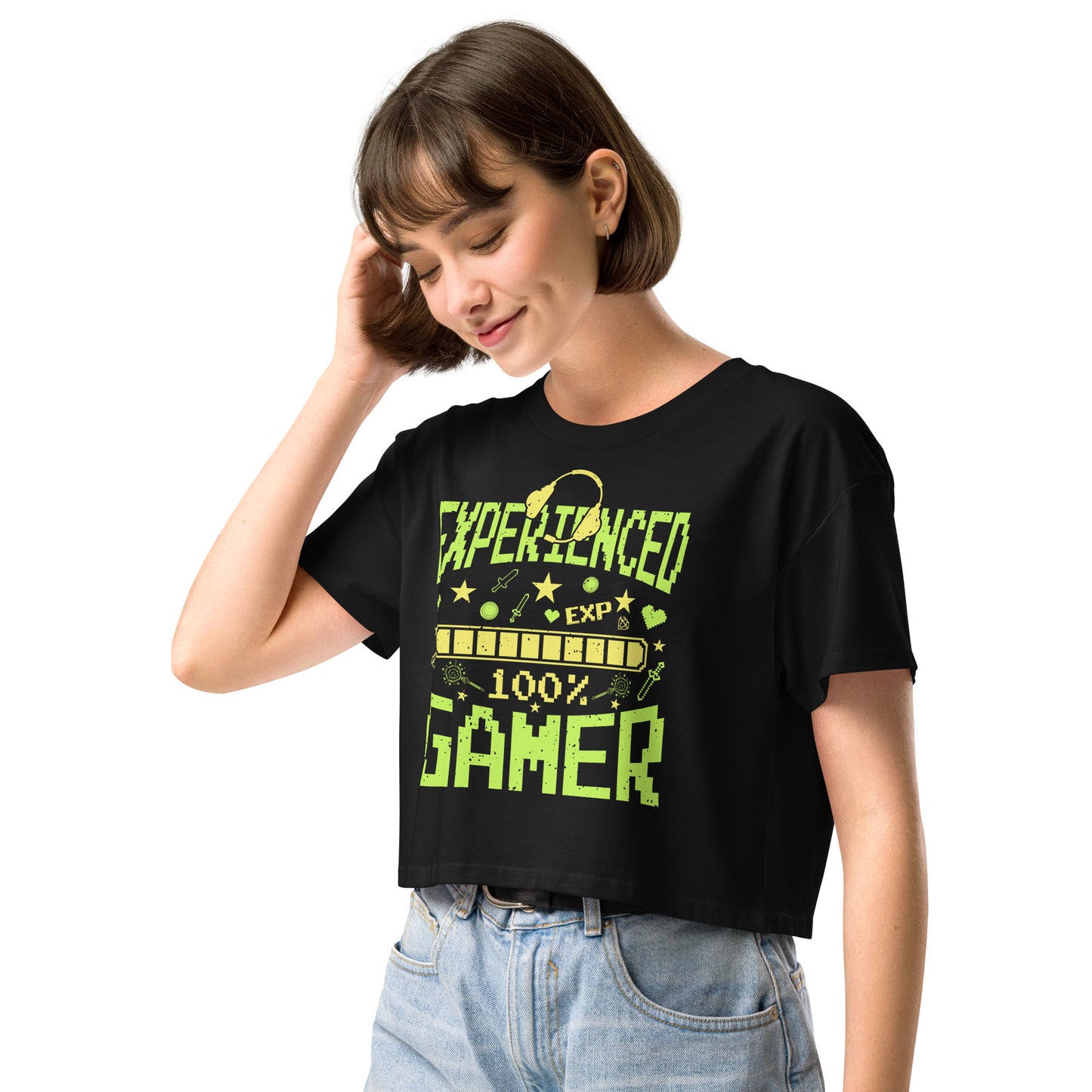 Experienced Gamer - Crop T-Shirt