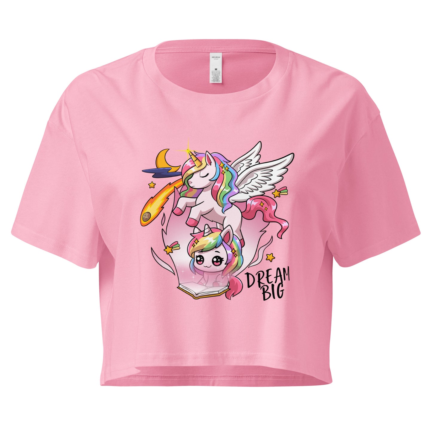 Unicorn Dream Big - Crop T-Shirt