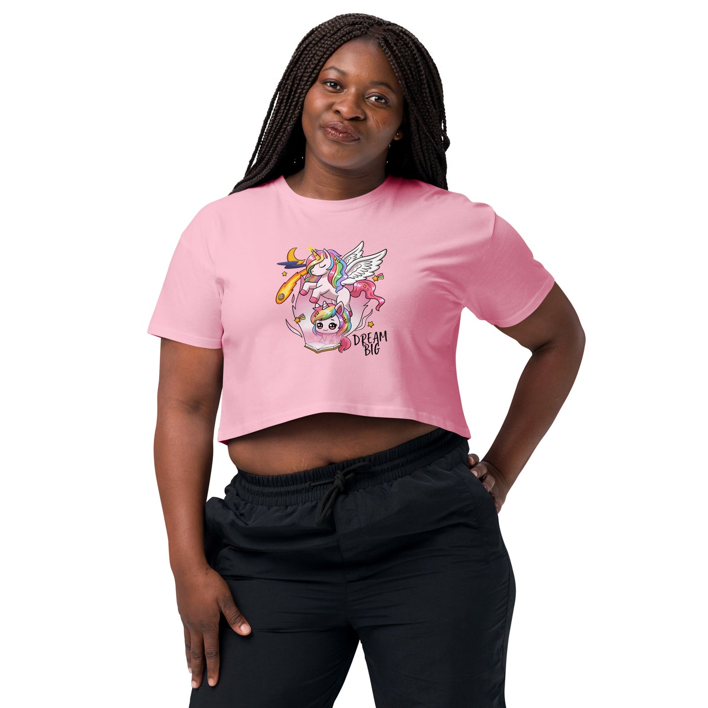 Unicorn Dream Big - Crop T-Shirt