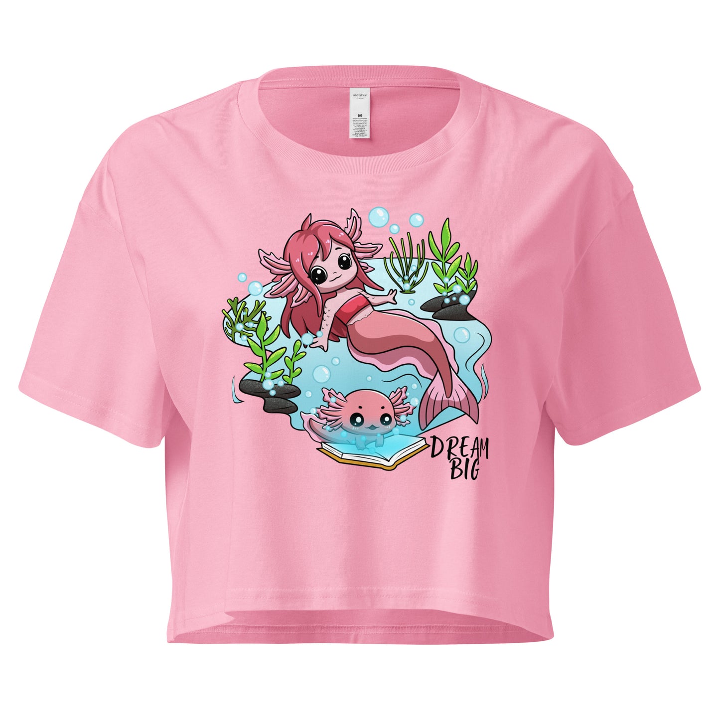 Axolotl Dream Big - Crop T-Shirt