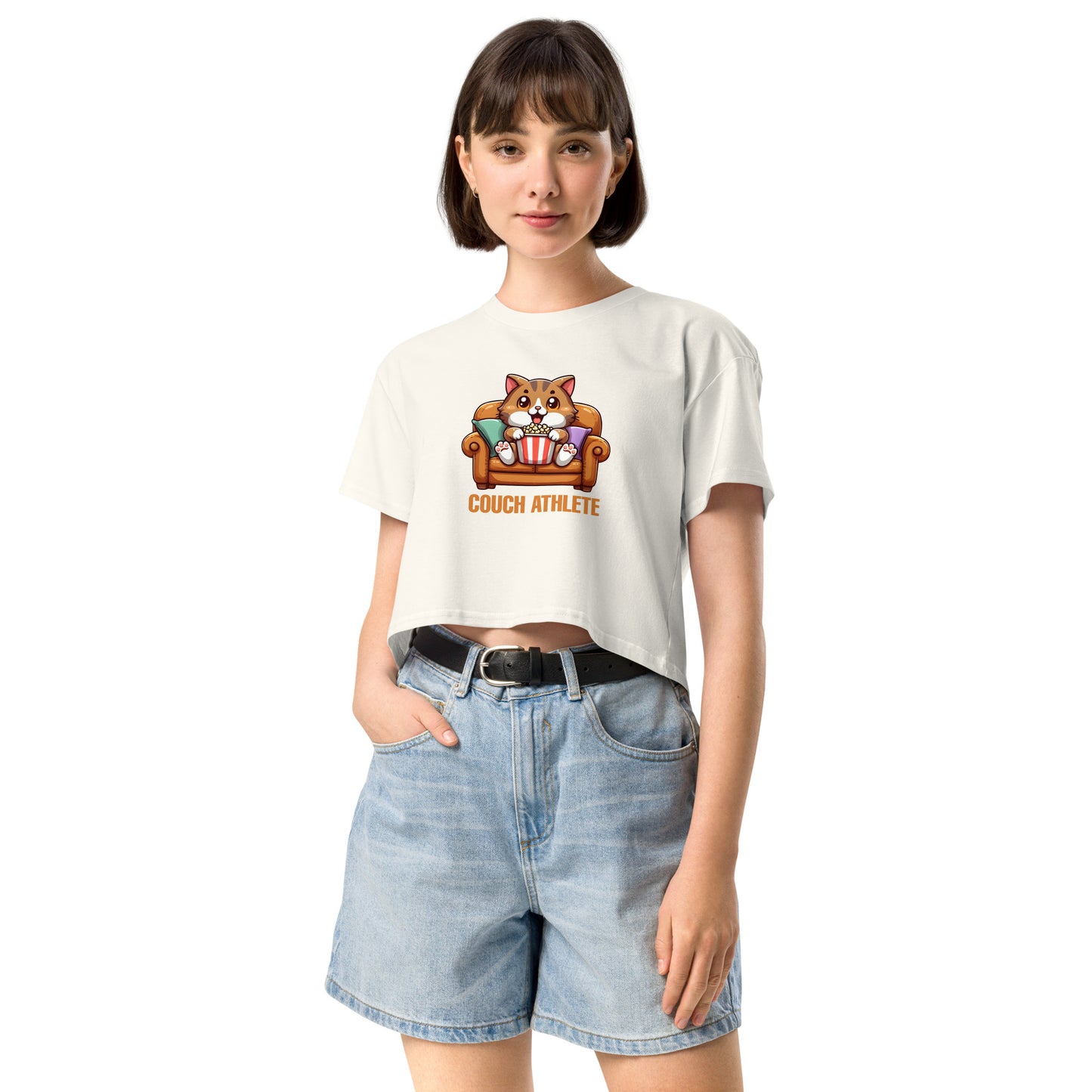 Couch Athlete - Crop T-Shirt