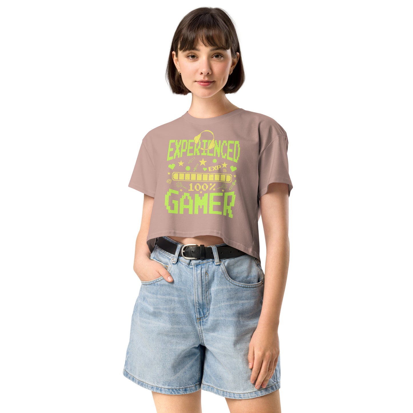 Experienced Gamer - Crop T-Shirt