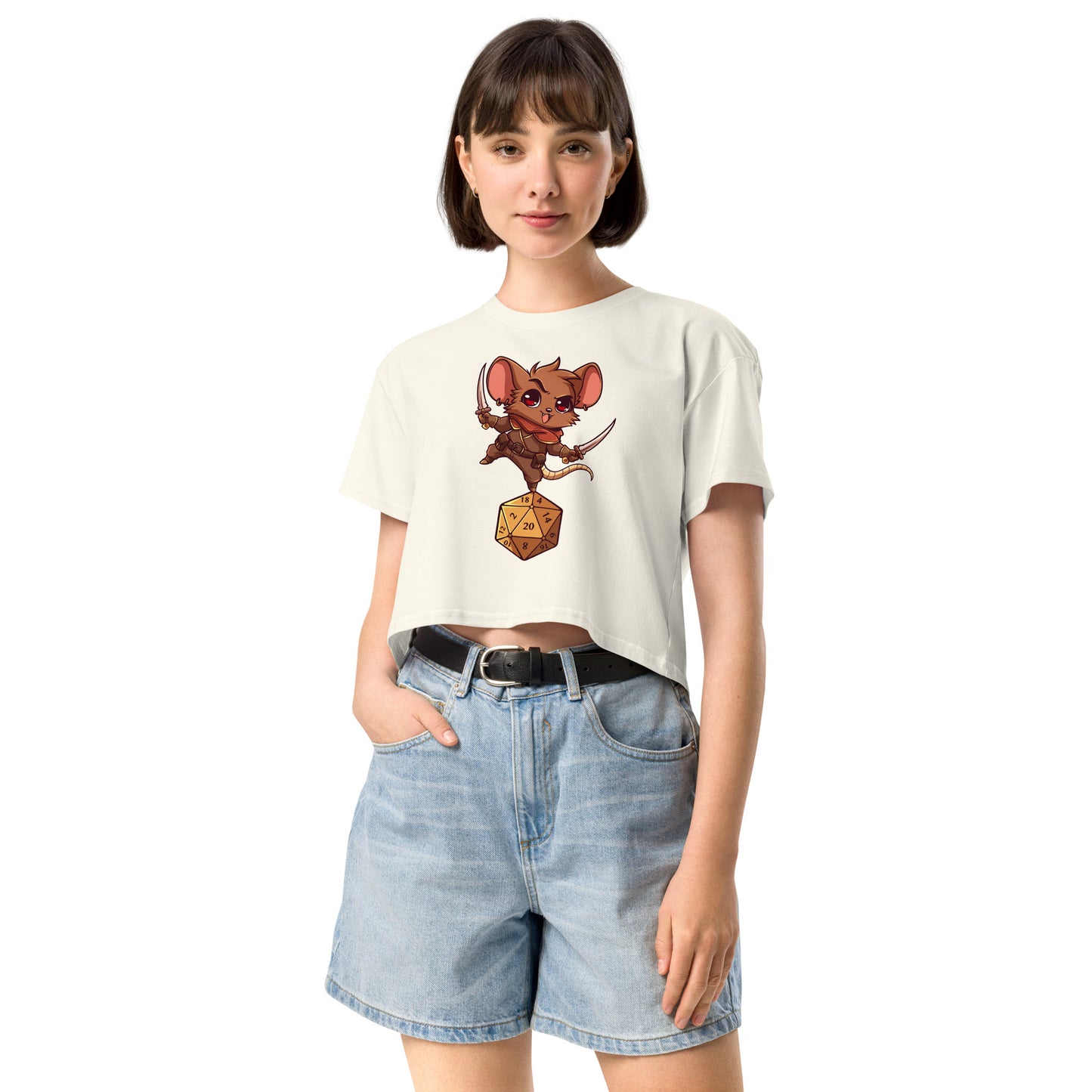 Stealth Check - Crop T-Shirt