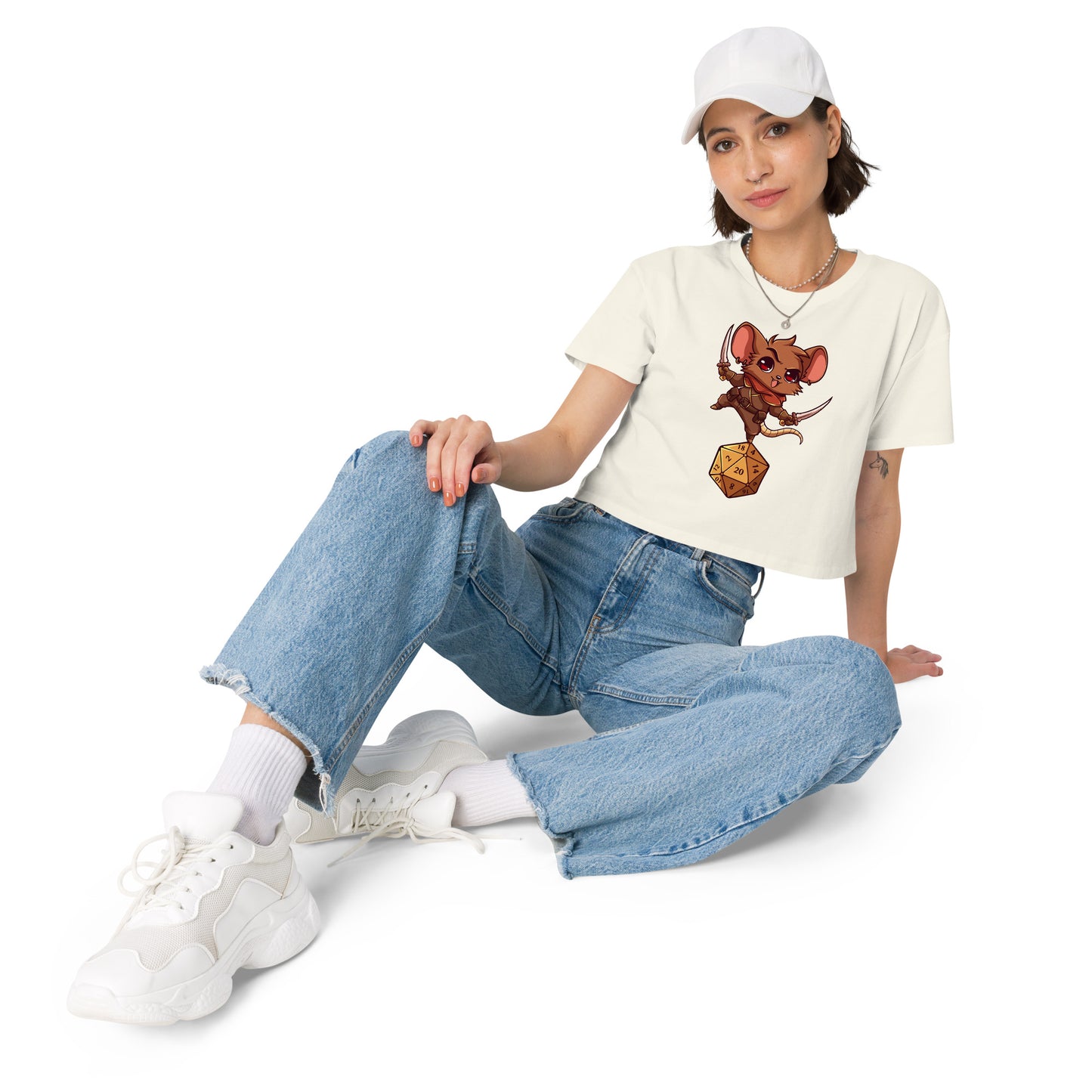 Stealth Check - Crop T-Shirt