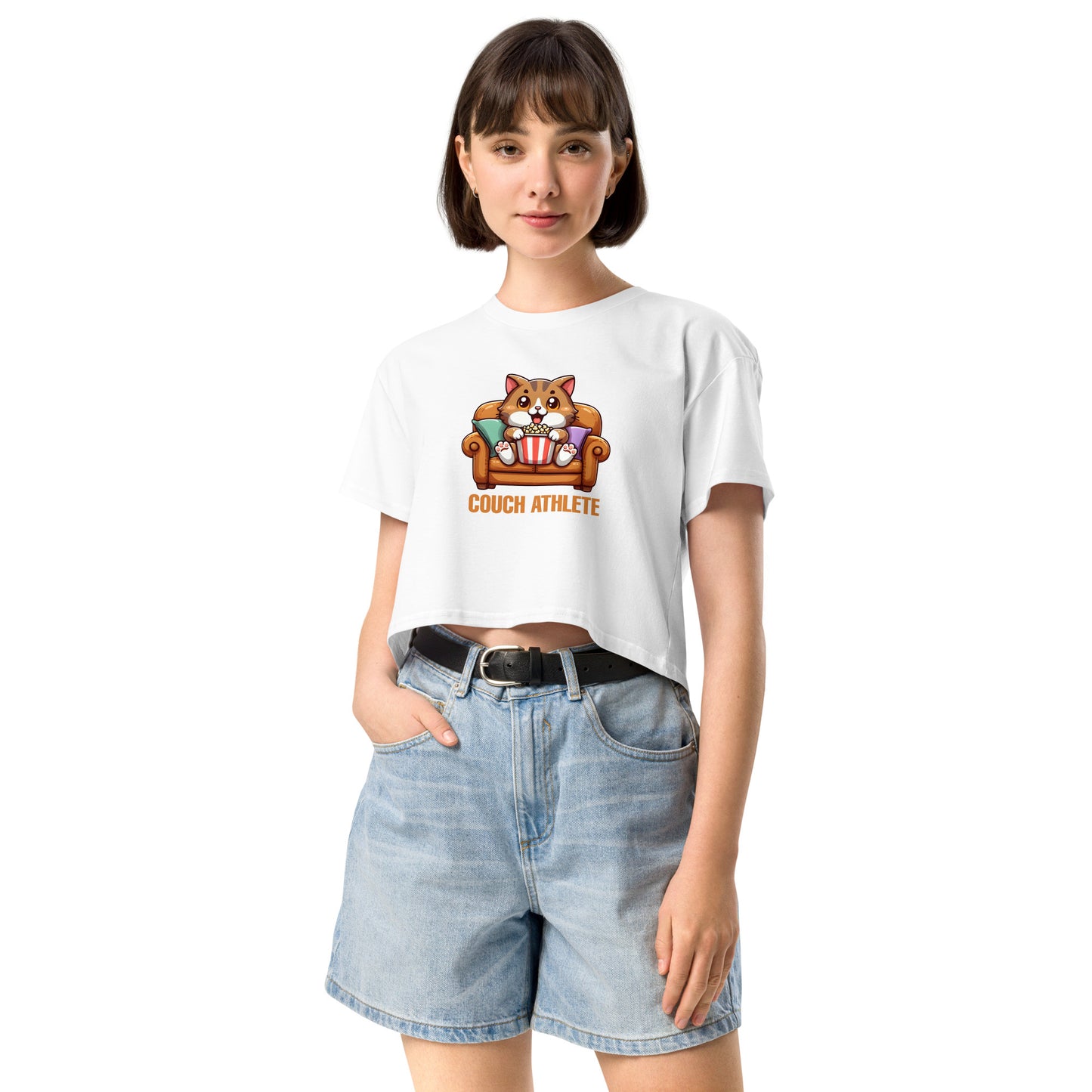 Couch Athlete - Crop T-Shirt