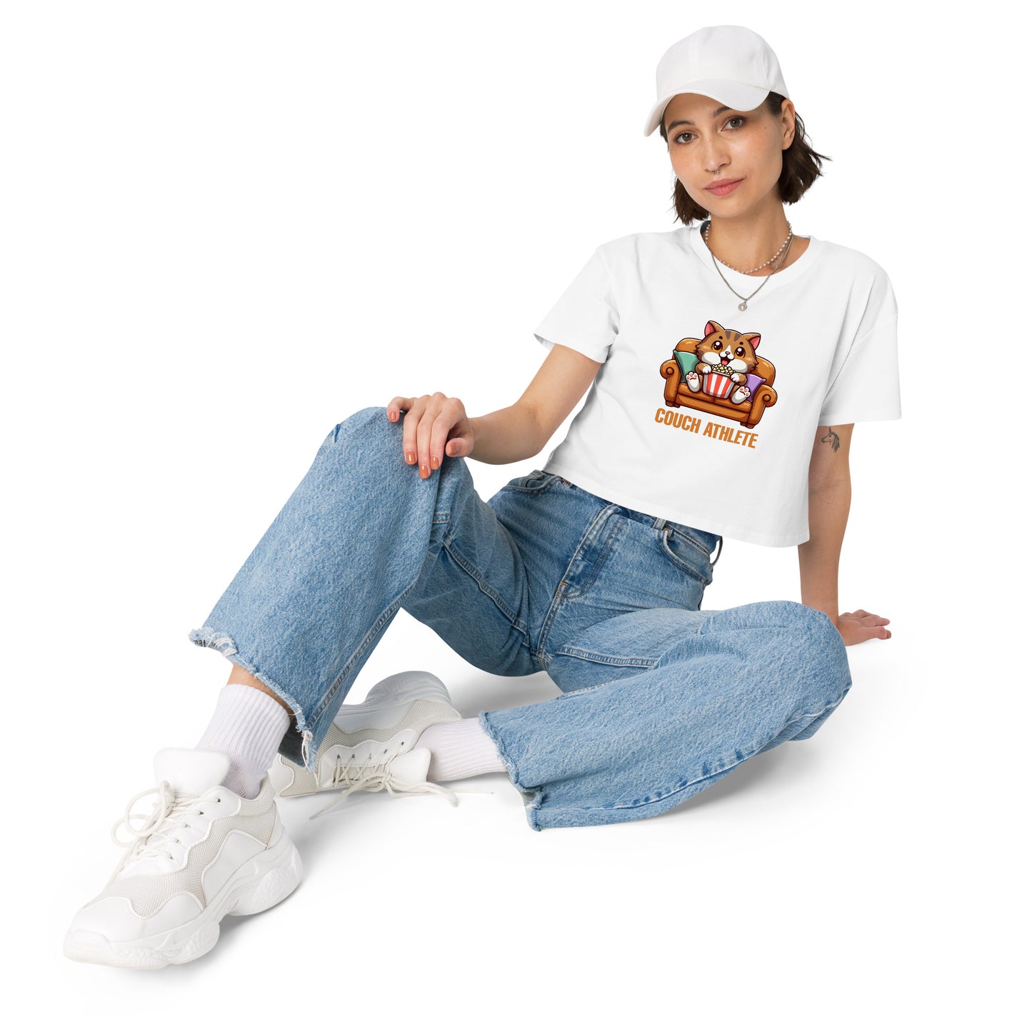 Couch Athlete - Crop T-Shirt