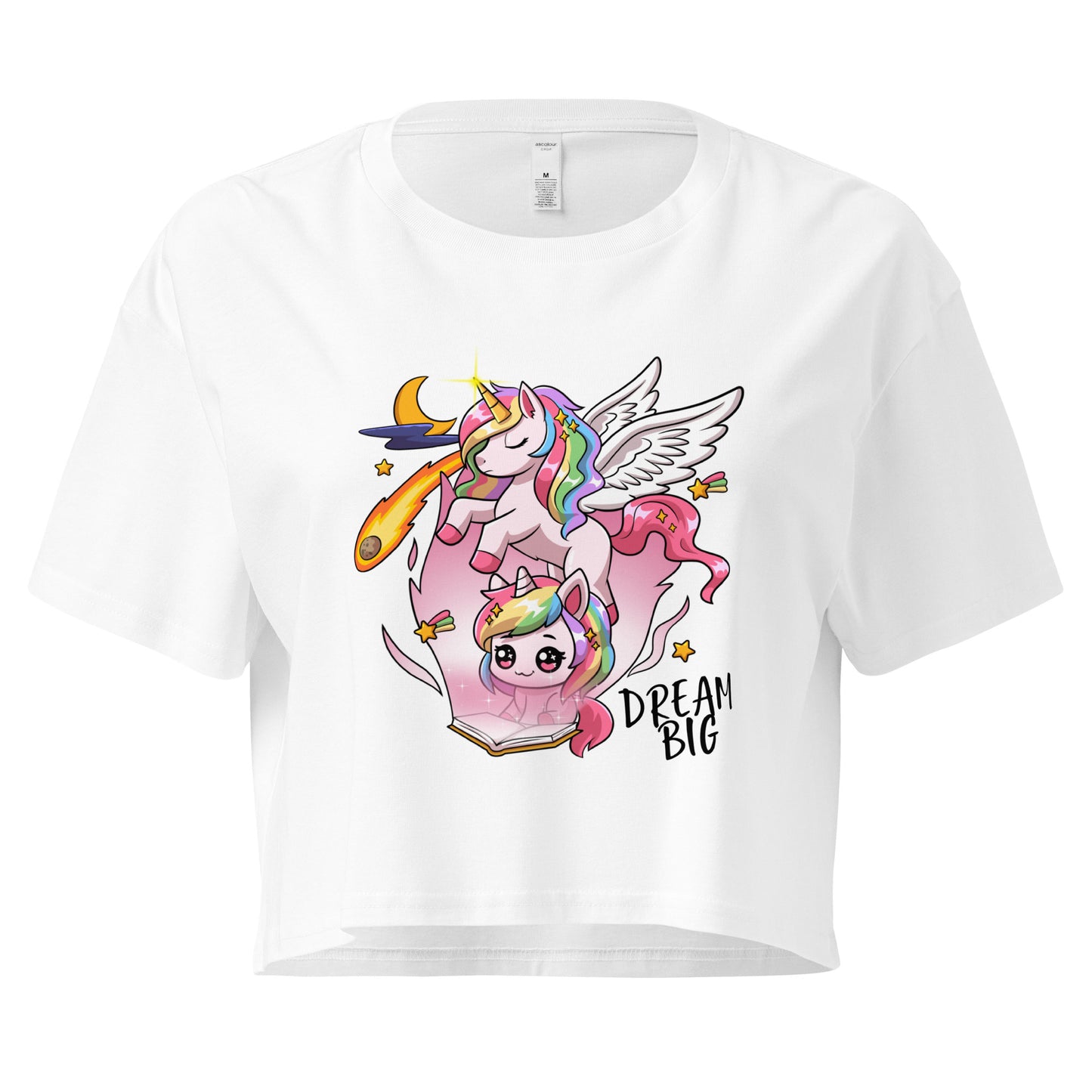 Unicorn Dream Big - Crop T-Shirt
