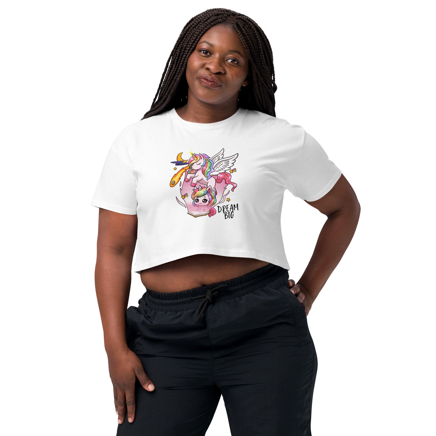 Unicorn Dream Big - Crop T-Shirt