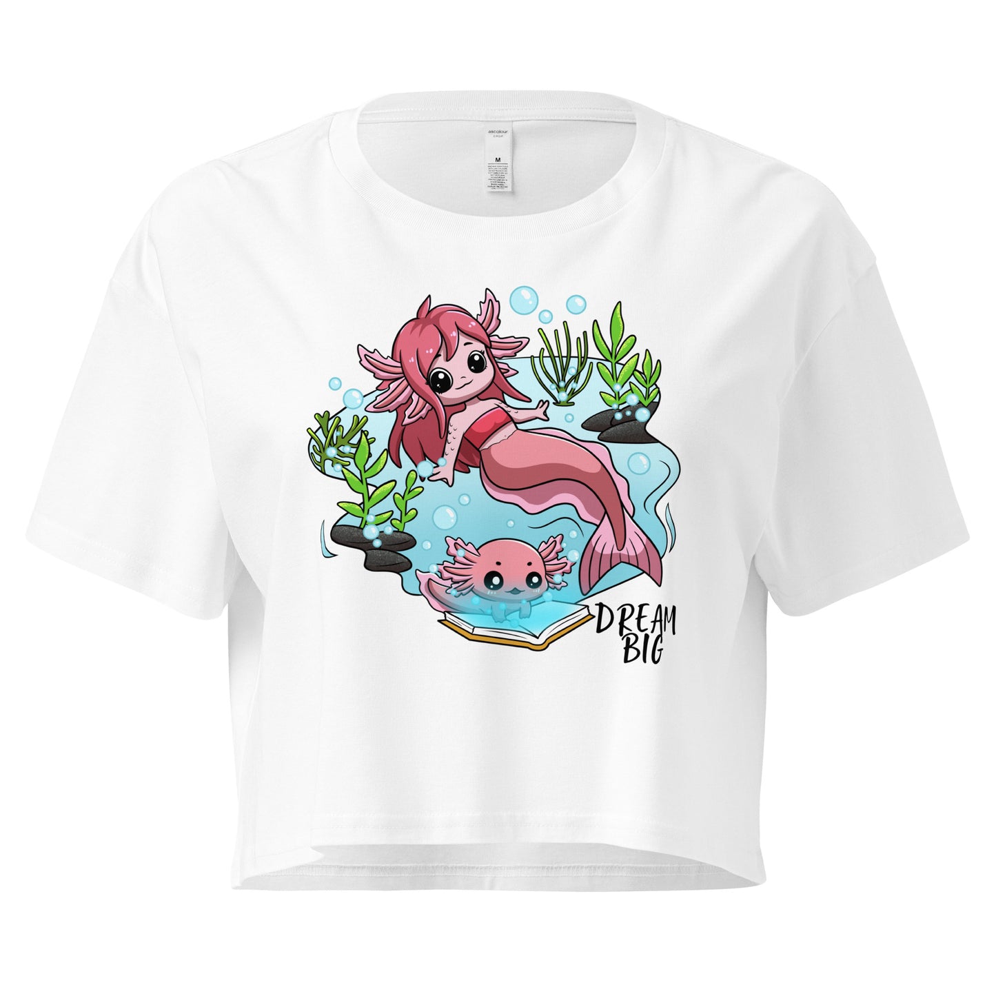 Axolotl Dream Big - Crop T-Shirt