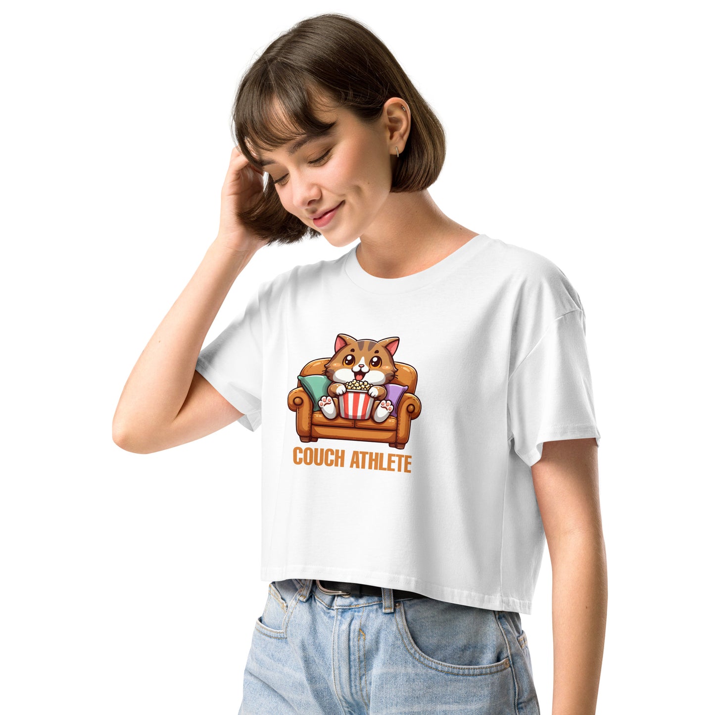 Couch Athlete - Crop T-Shirt