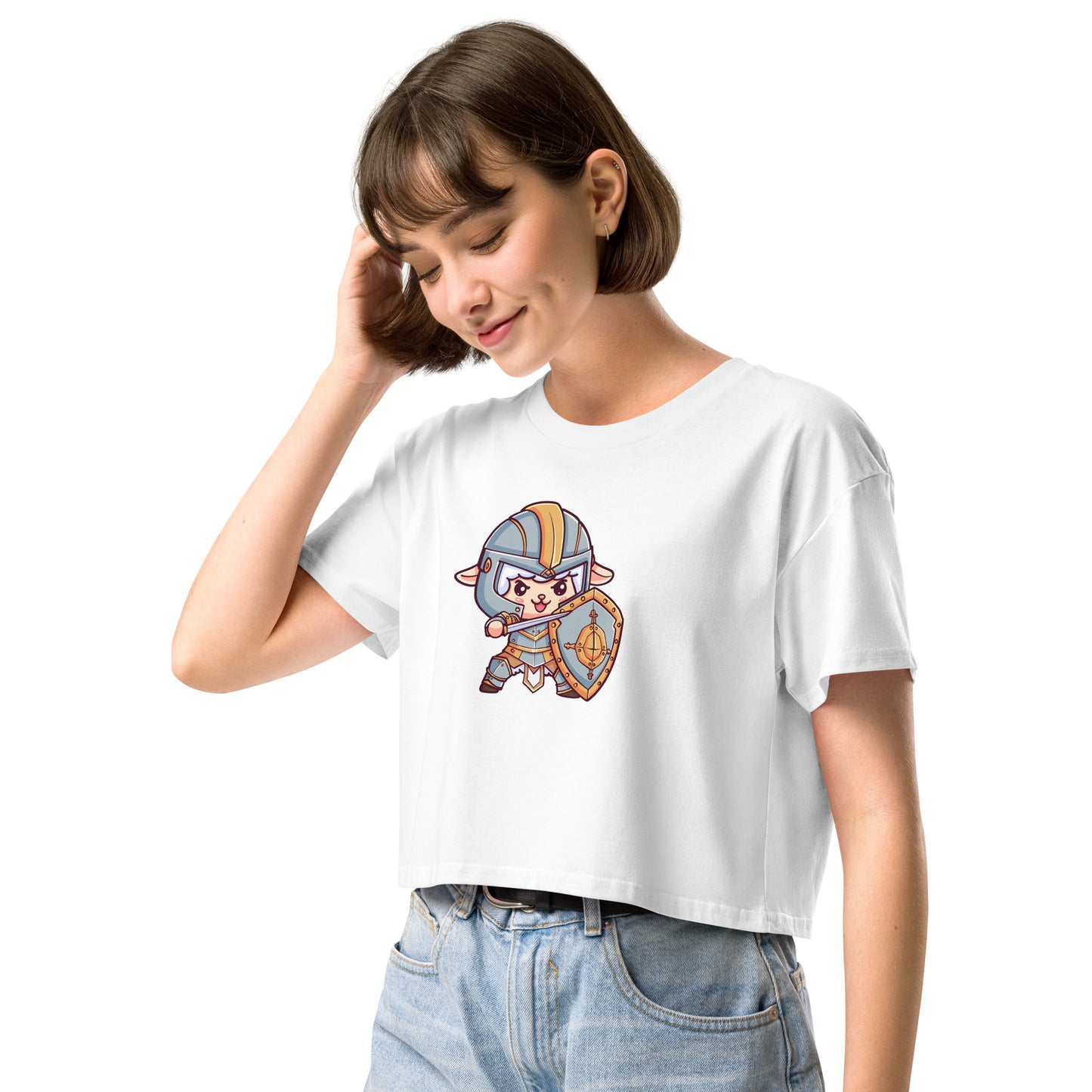 Fighter Sheep - Crop T-Shirt