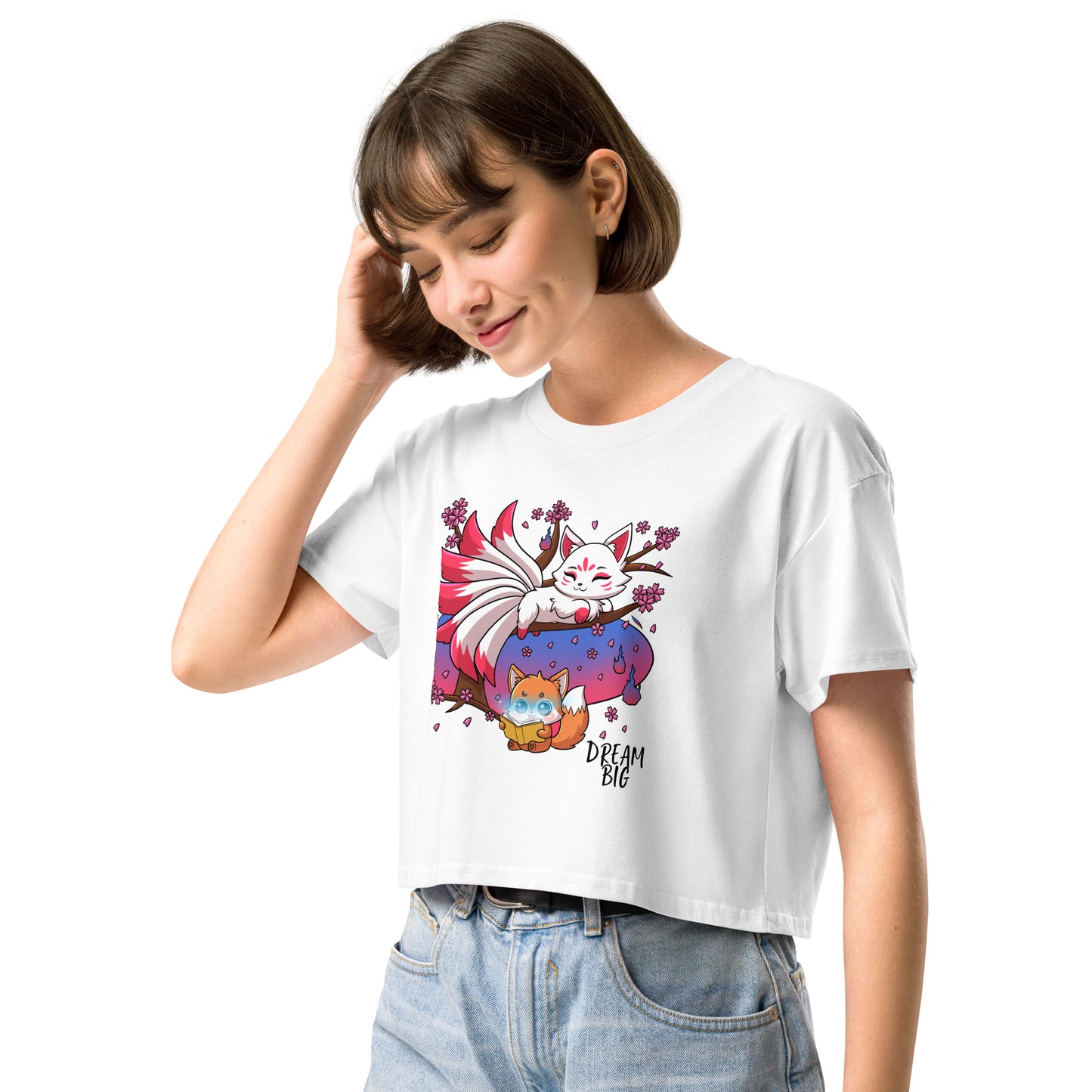 Foxy Dream Big - Crop T-Shirt