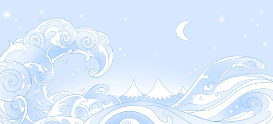 Kawaii Waves blue - MerchMotten