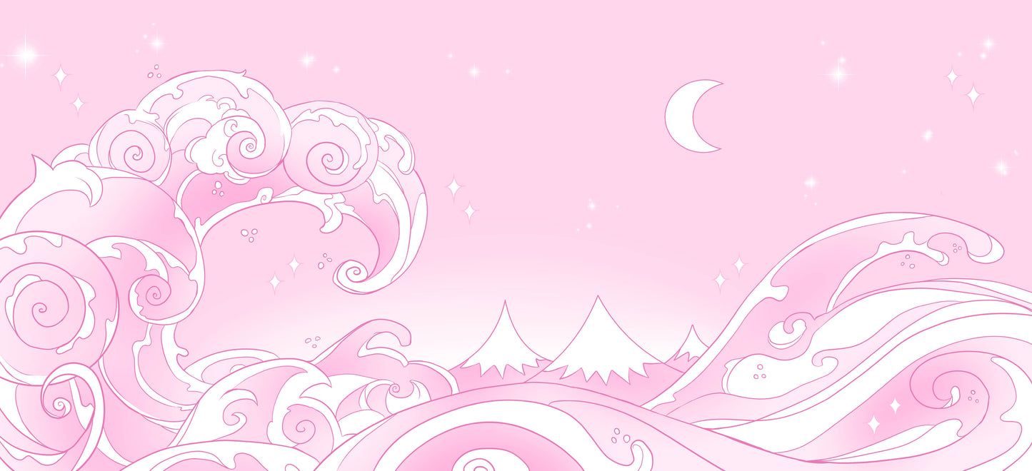 Kawaii Waves pink - MerchMotten