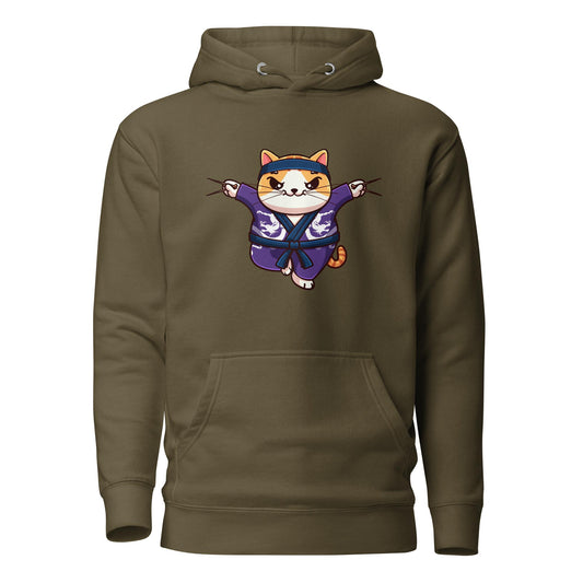 Ninja Cat - Hoodie - MerchMotten