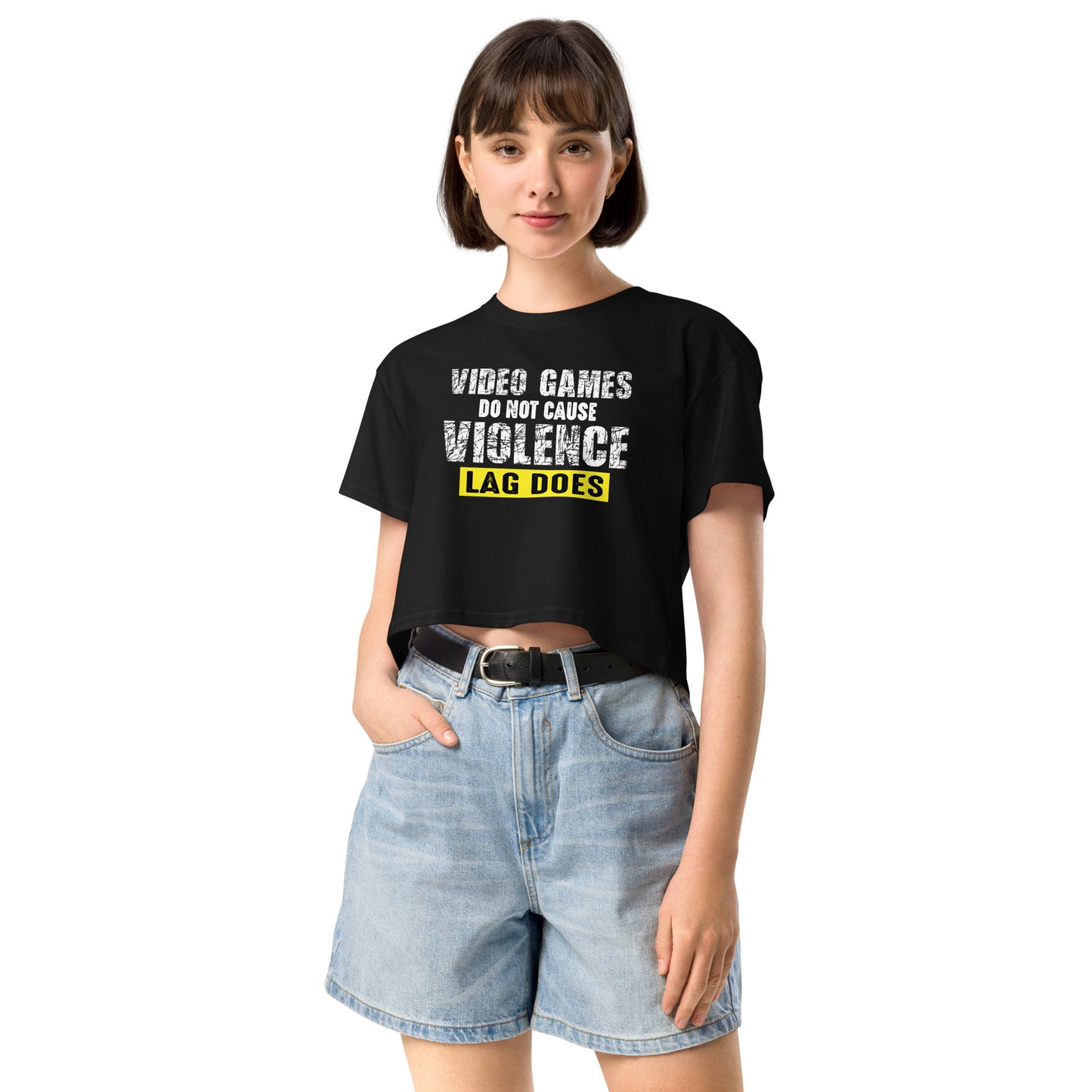 Lag causes Violence - Crop T-Shirt