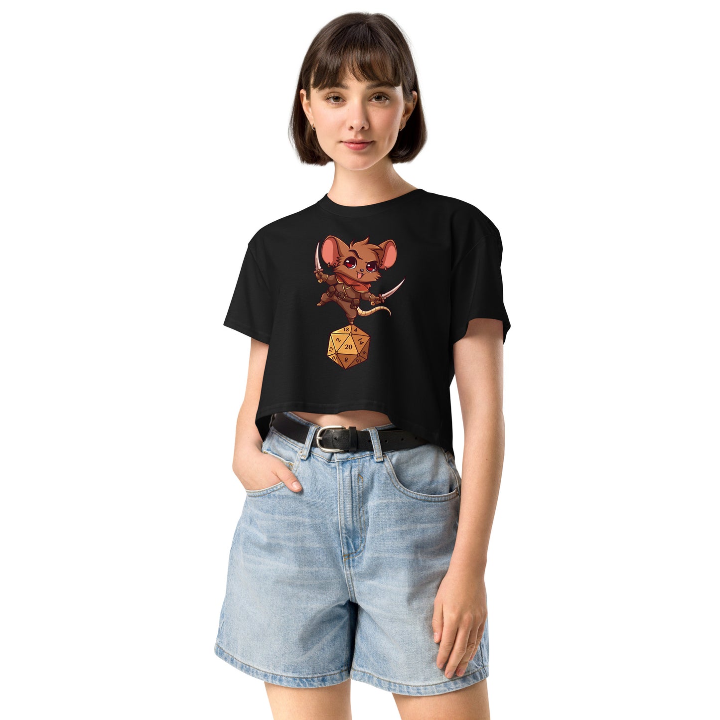 Stealth Check - Crop T-Shirt