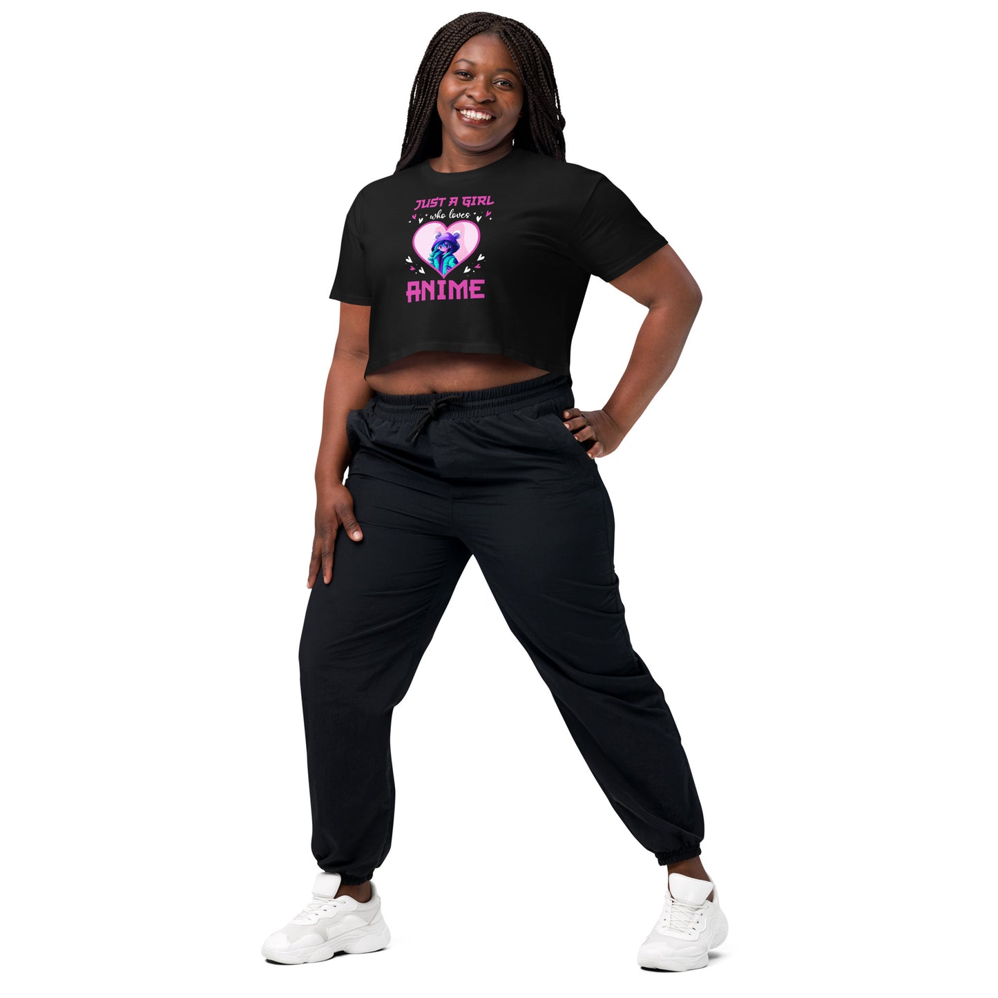 Girl who loves Anime - Crop T-Shirt