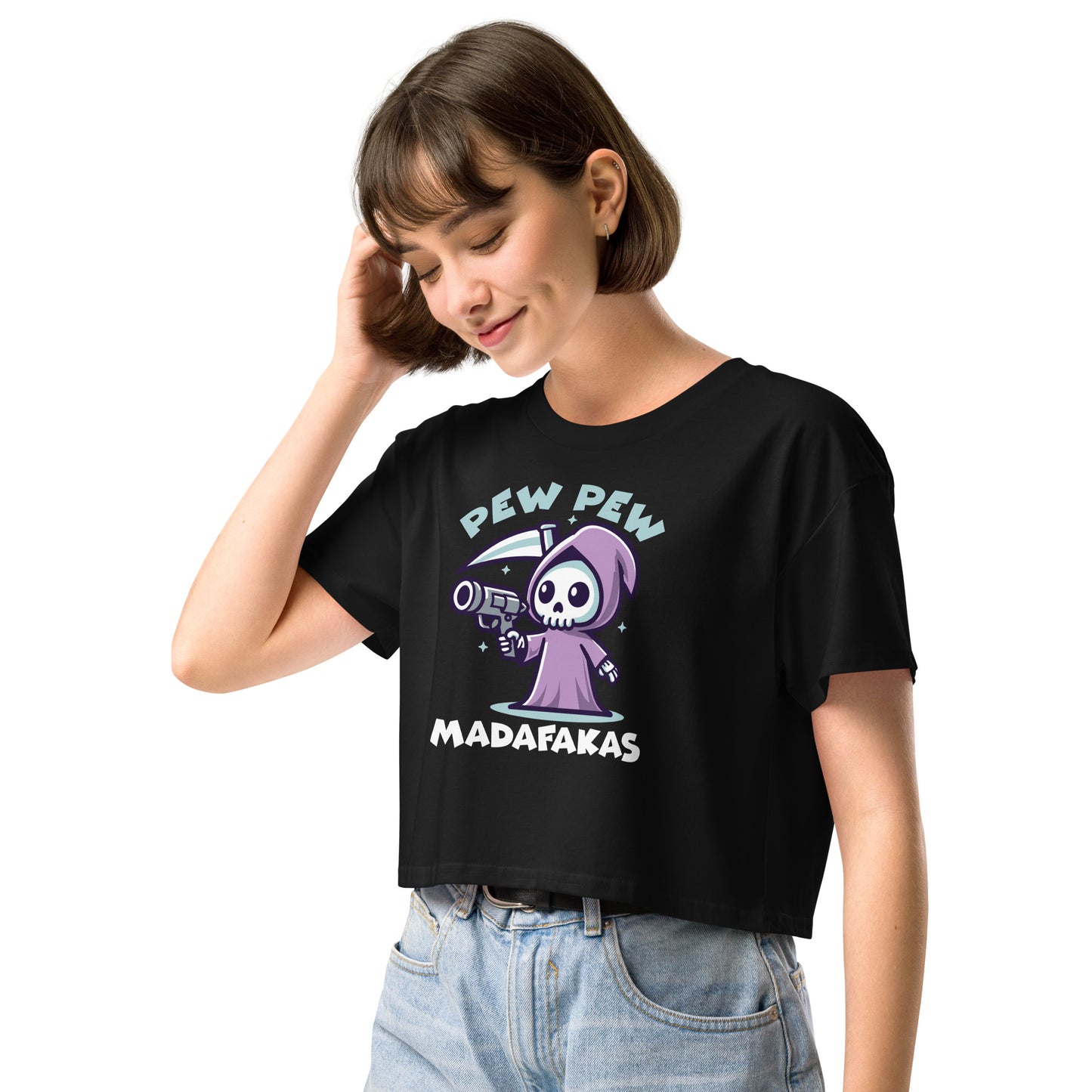 Pew Pew Madafakas - Crop T-Shirt