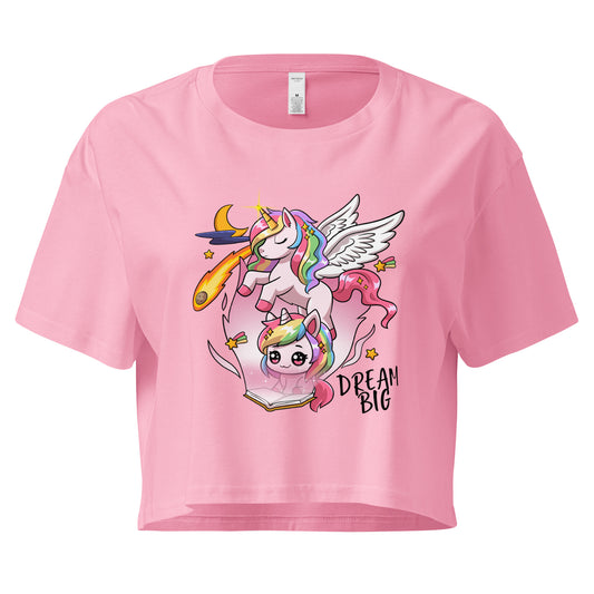 Unicorn Dream Big - Crop T-Shirt