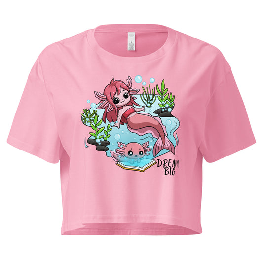 Axolotl Dream Big - Crop T-Shirt
