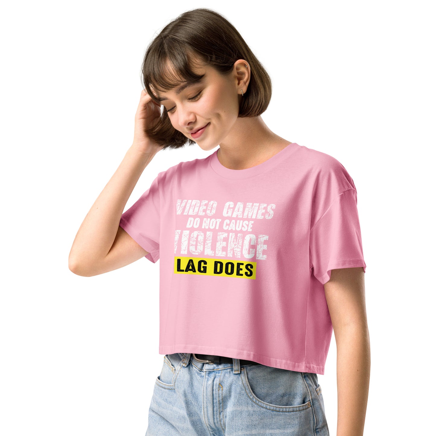 Lag causes Violence - Crop T-Shirt