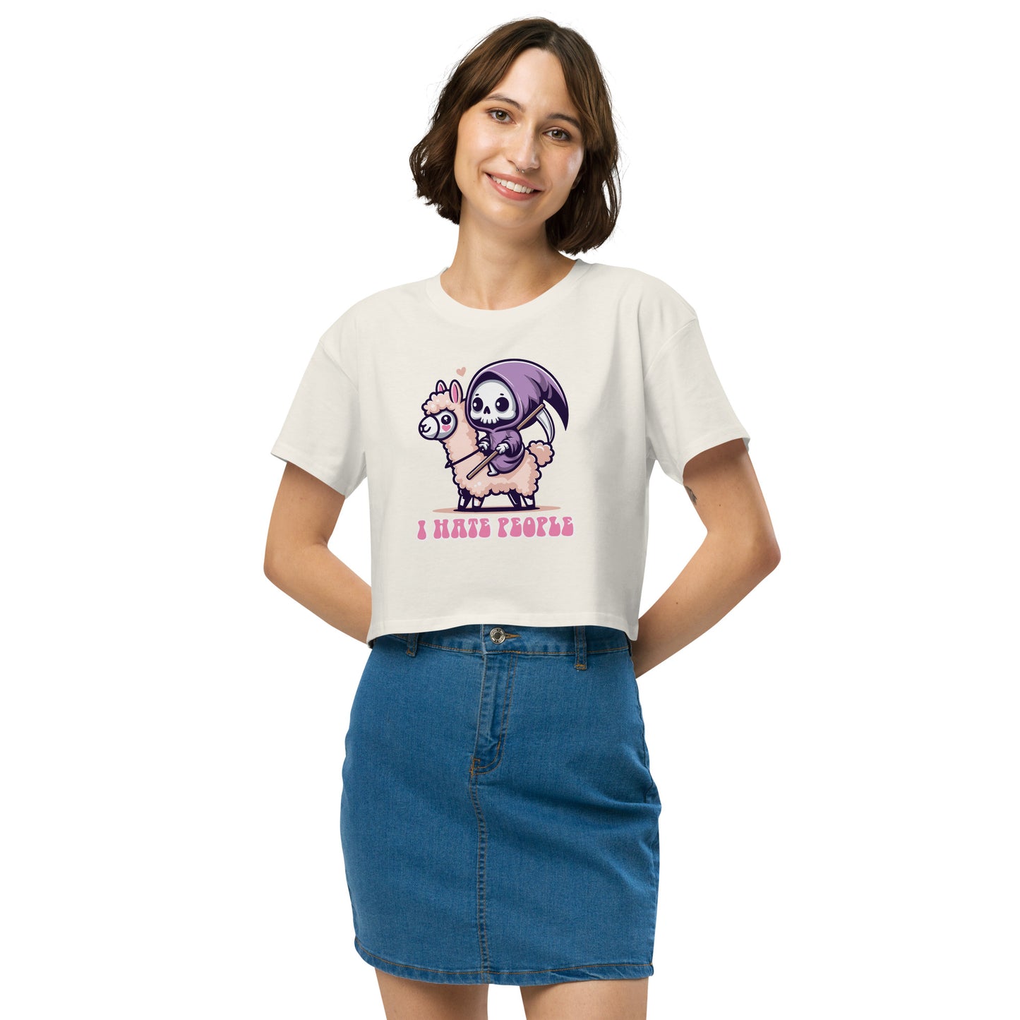 I hate People - Crop T-Shirt
