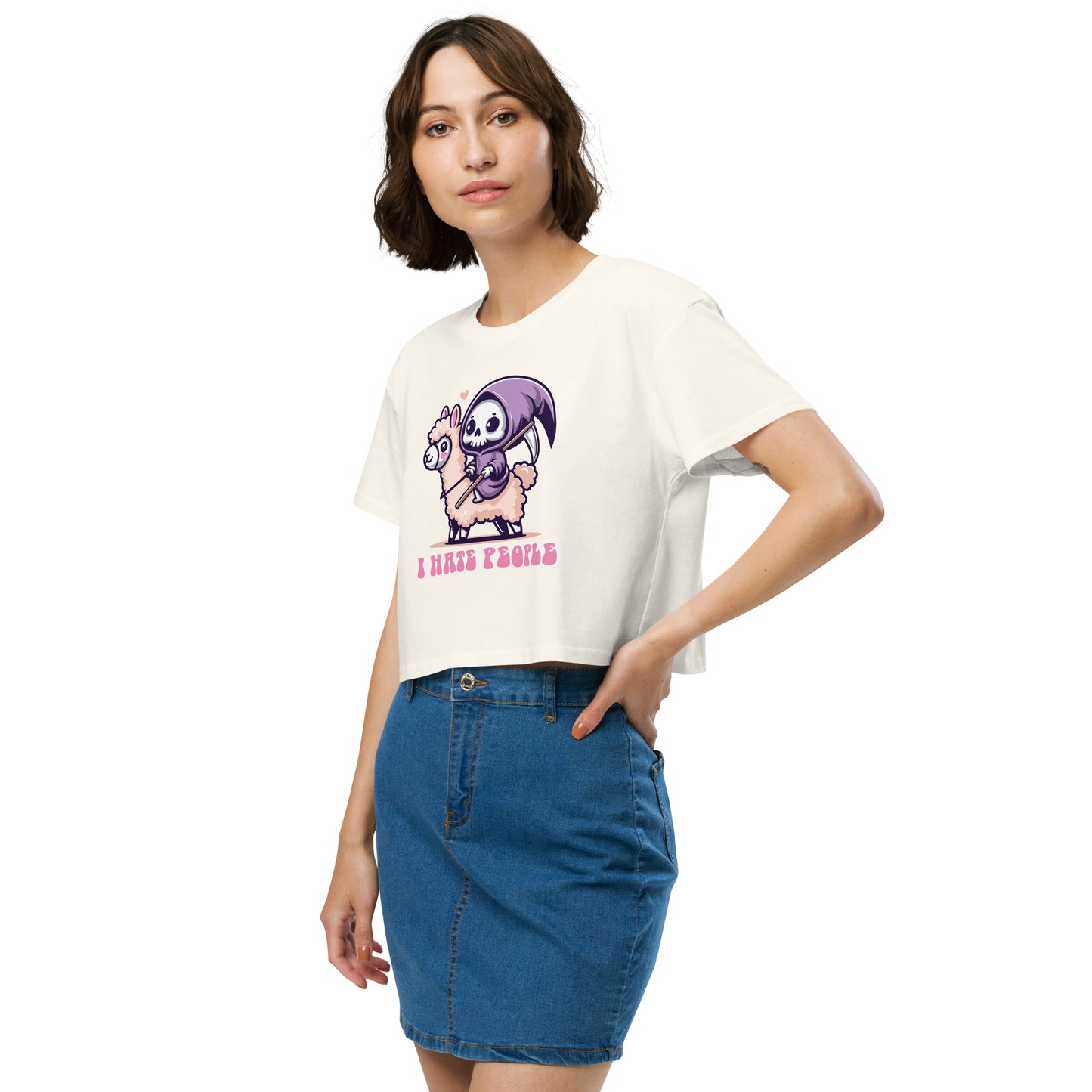 I hate People - Crop T-Shirt