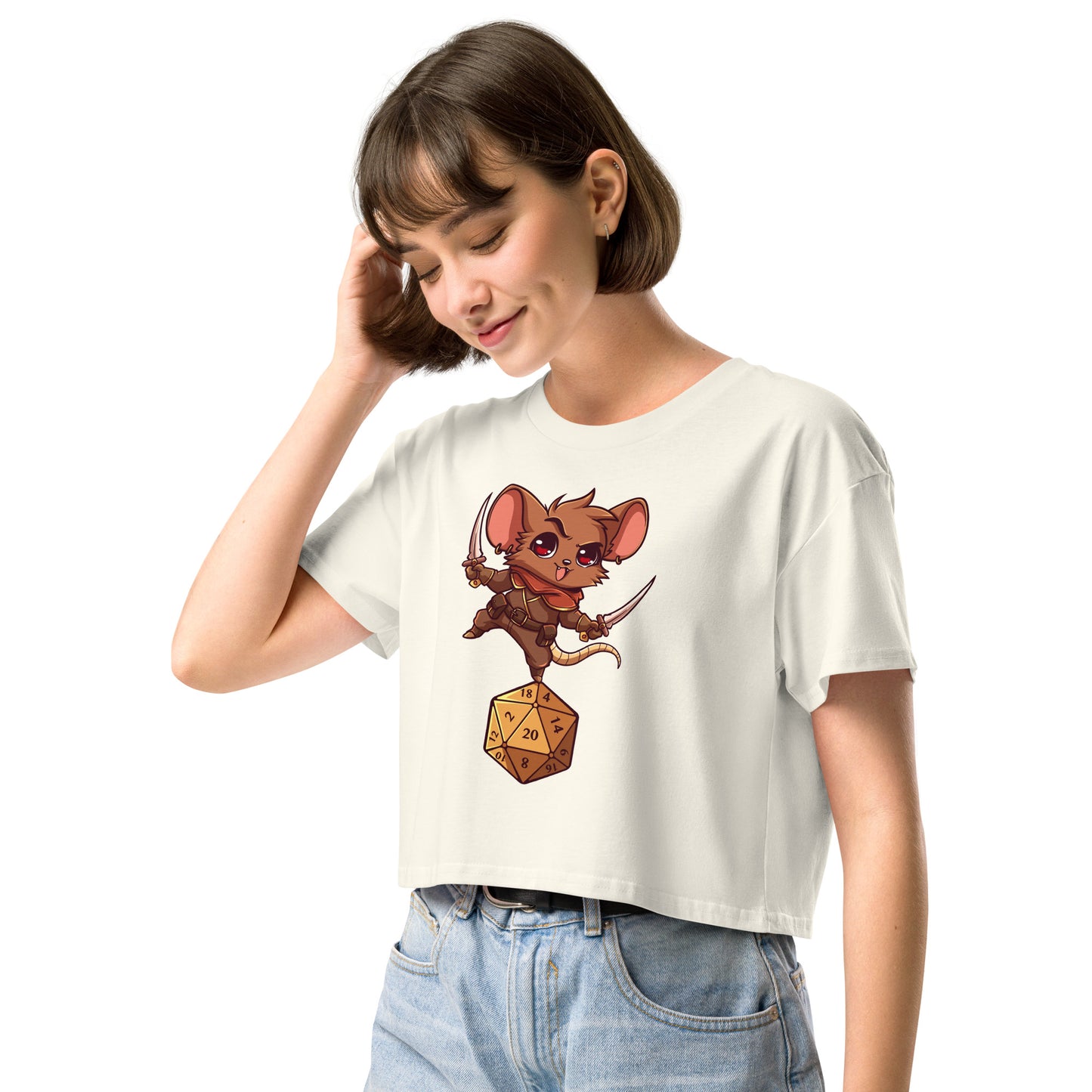 Stealth Check - Crop T-Shirt